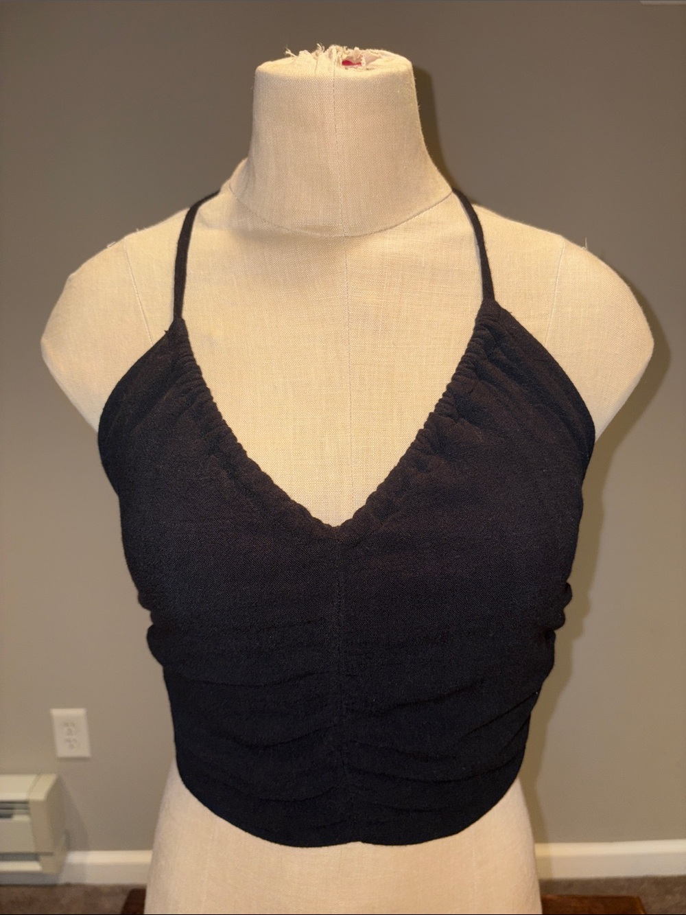 Urban Renewal Ruched Halter Crop Top Size XS